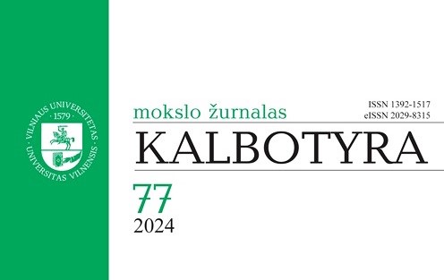 Kalbotyra 77 2024 viršelis copy